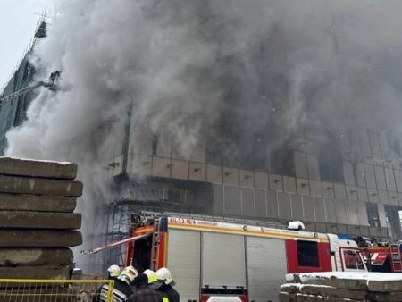 Сильный пожар в Москве