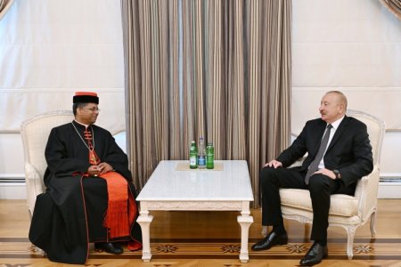 Президент Ильхам Алиев принял префекта Дикастерии по межрелигиозному диалогу Ватикана