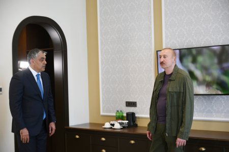 Президент Ильхам Алиев принял участие в открытии отеля «Ханкенди»